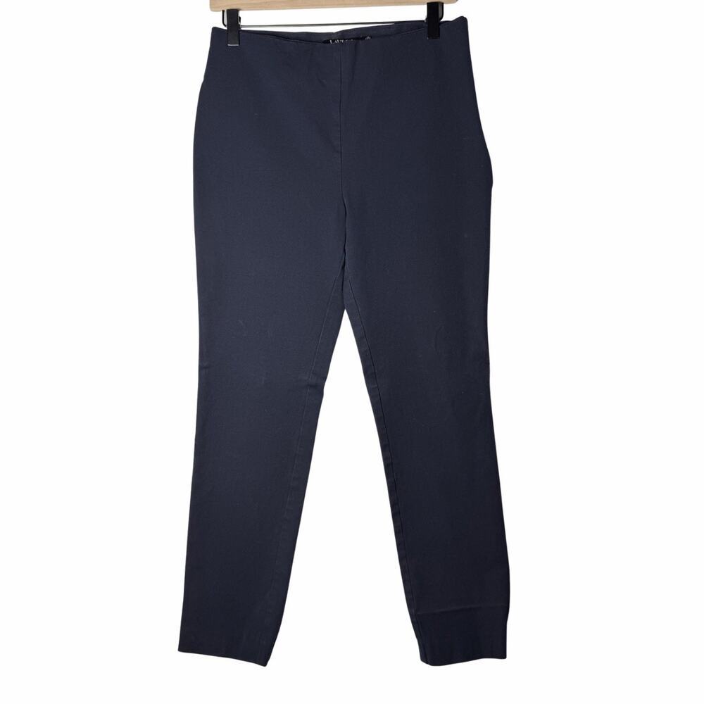 Ralph Lauren Black Label Dress Pants Slim Stretch Navy Women’s Size 8